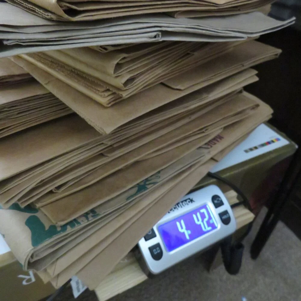 Brown Bags ALMOST 5 POUNDS 33 bags great condition CRAFTING ready! Junk Journals